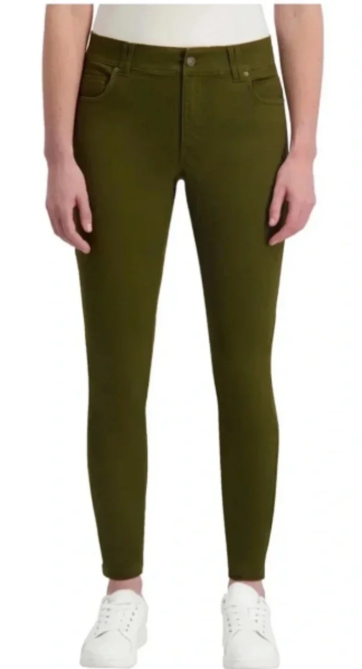 Nautica Jeans Women's Olive Green Skinny Leg StretchPants 16